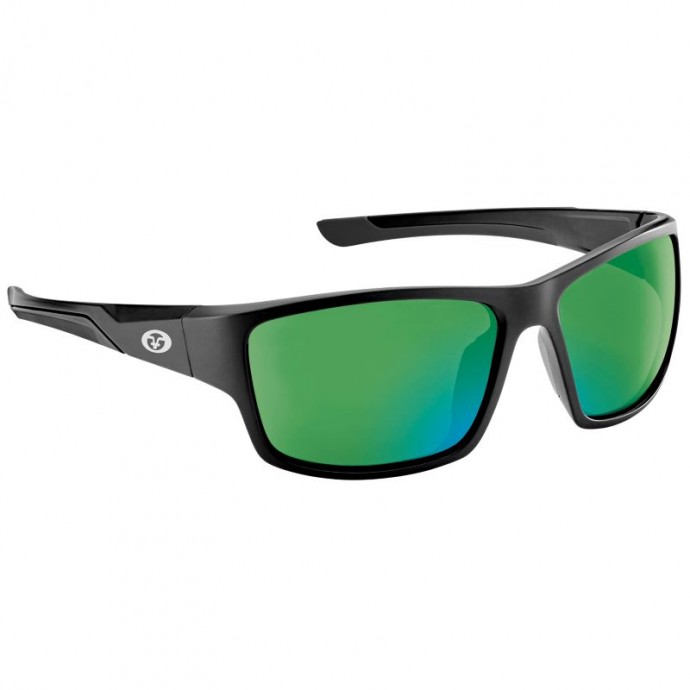 FLYING FISHERMAN SAND BANK Matte Black / Green Mirror FLYING FISHERMAN SAND BANK Matte Black / Green Mirror